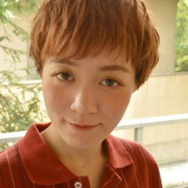 ピンクアッシュ カジュアルショート