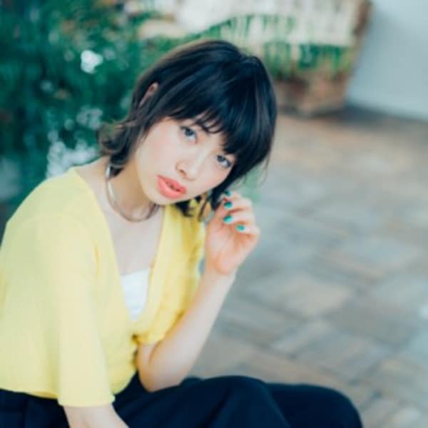 個性的！ワイドバング+ウルフ