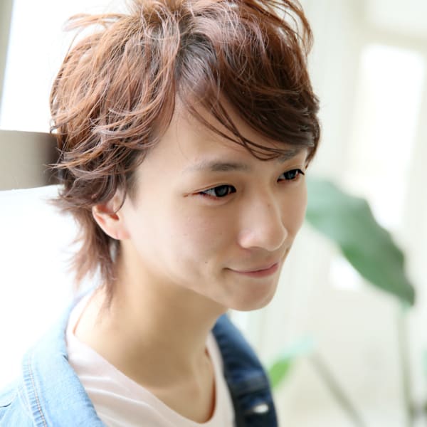 メンズミディアム★ツーブロック★パーマスタイル