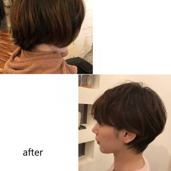 すっきりショートカットヘア|髪質改善・縮毛矯正専門美容室Anagram二子新地店
