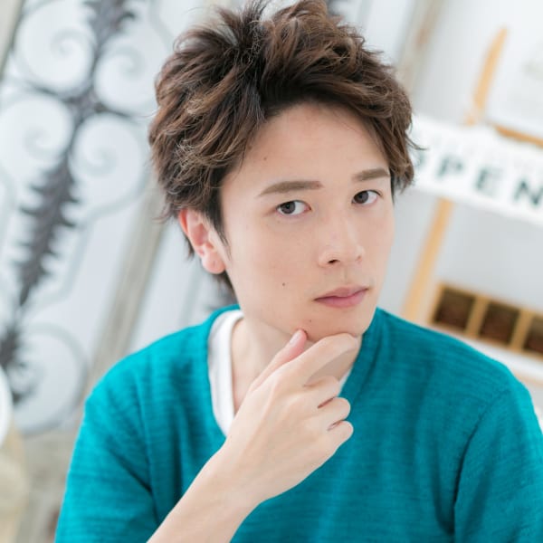 アップバングのニュアンスショート