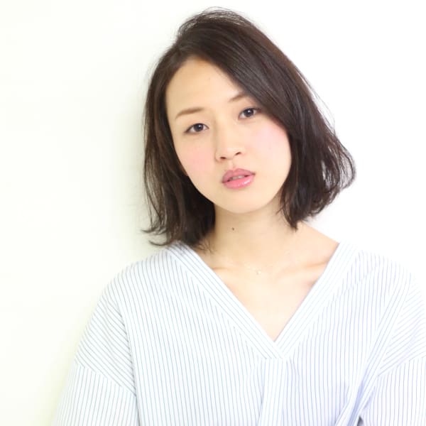 {ING}柔らか黒髪ロブスタイル♪