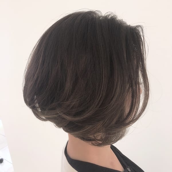 バレイヤージュ×ミニボブ