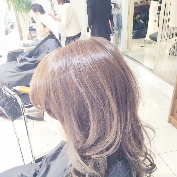 スケルトングレー☆グレージュカラー