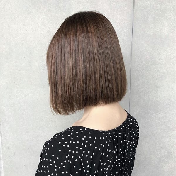 まとまり感◎切りっぱなしボブ♪