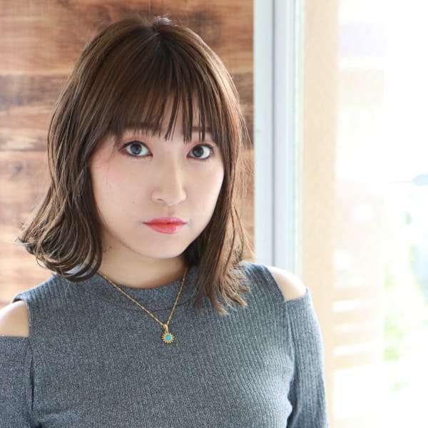 外ハネボブ×軽めバング|COHAQ KUGENUMA