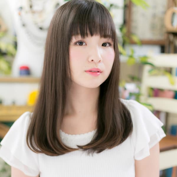 大人かわいい♪黒髪・美髪ストレート