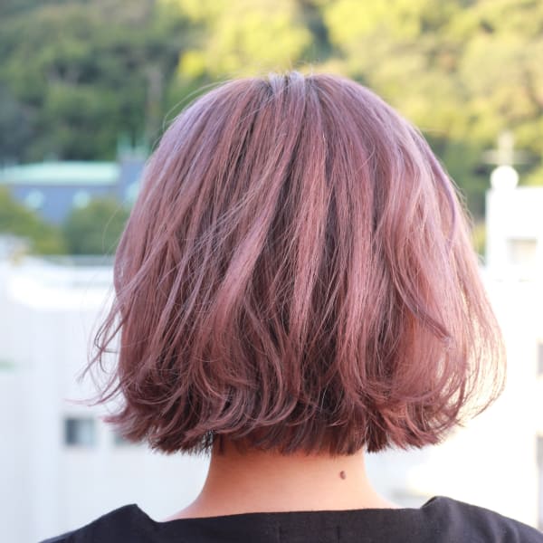 【あえてインナーは暗めで】パープルベージュカラー