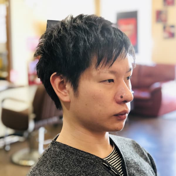 メンズショートレイヤー