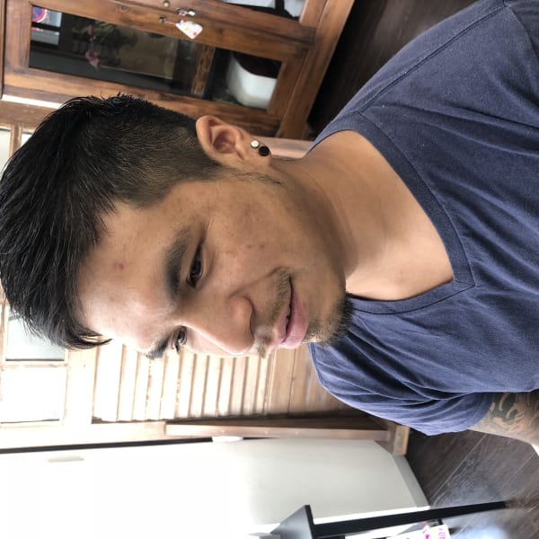 ツーブロックショート