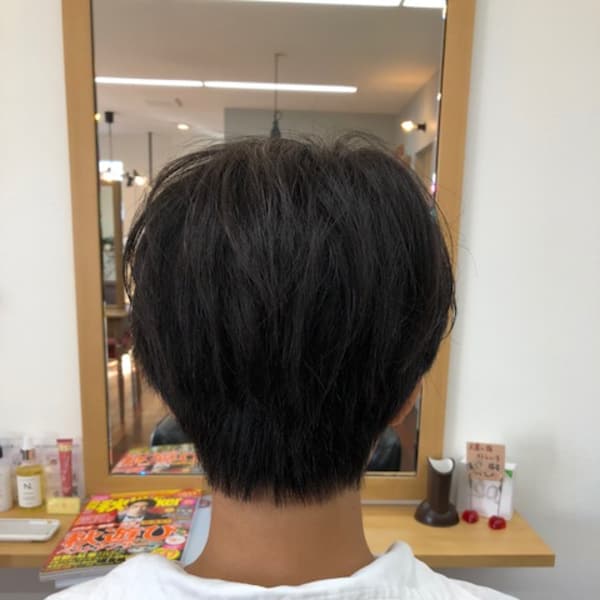 ショート×ボリュームダウン