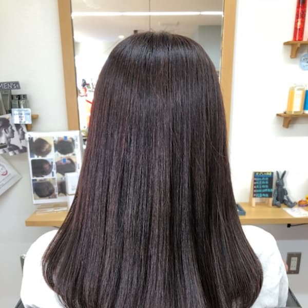 毛髪再生トリートメント×レッド系カラー