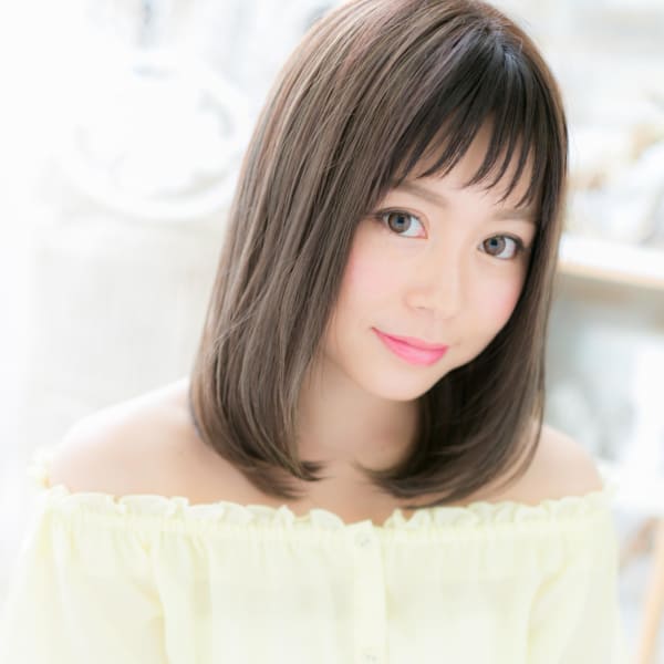 大人かわいい◎黒髪風・オン眉・ワンカール