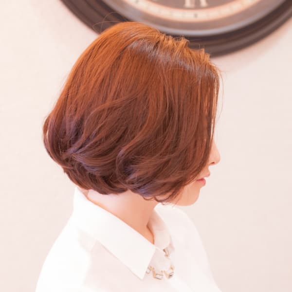 （クチュリエ）大人カールが効いたボブスタイル|Salon de Couturier 中目黒