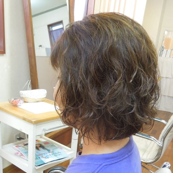 ミディアムゆるふわウェーブ