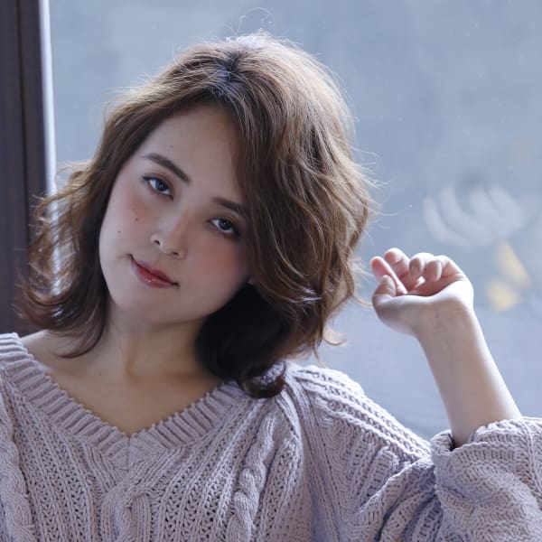 ミディアムゆるふわカール