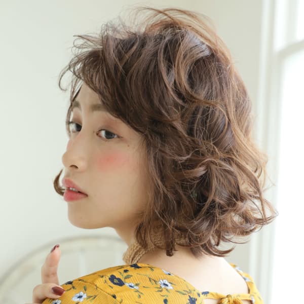 【6ページ目 オススメ順】パーマ/フェミニン/ボブ/ショートの髪型・ヘアスタイル 楽天ビューティ