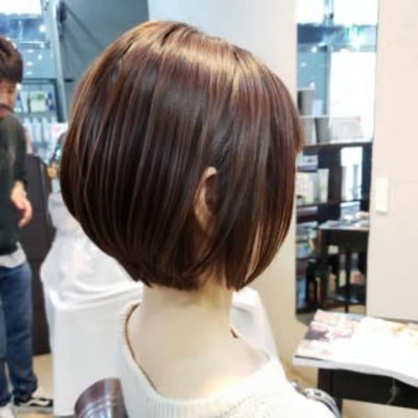 【松戸BULL】サロンスタイル☆大人ボブ×ツヤカラー