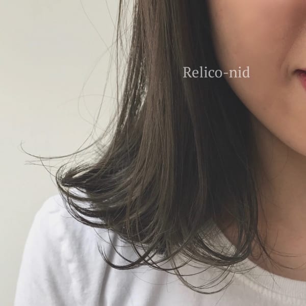 外ハネ×ダークアッシュ|Relico-nid