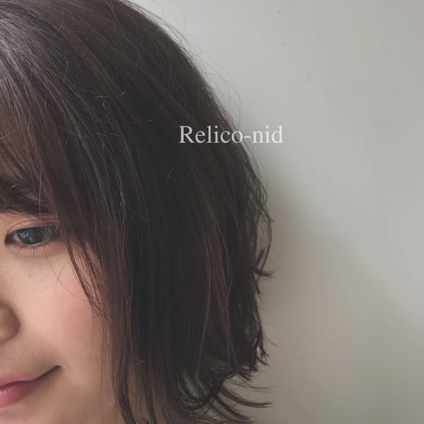 軽やかボブ×イルミナカラー|Relico-nid
