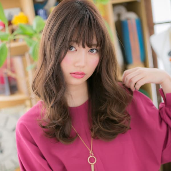 外国人風！小顔ラグジュアリーロング