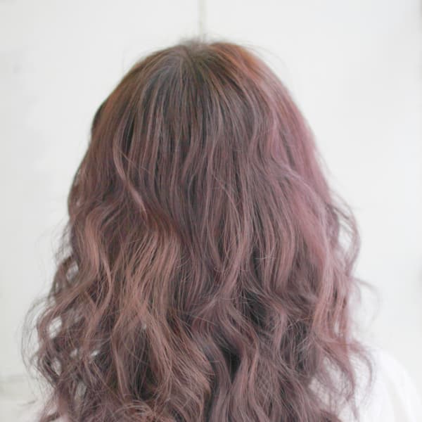 20代・30代・40代 モーヴ系とびきりロングパーマ