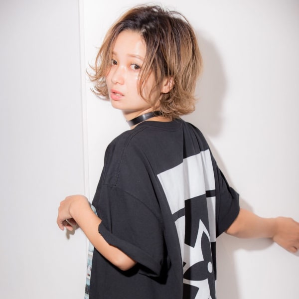 【小顔style】横顔も可愛い☆透けるような外ハネボブ☆