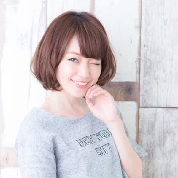 大人可愛い☆小顔ショートボブ