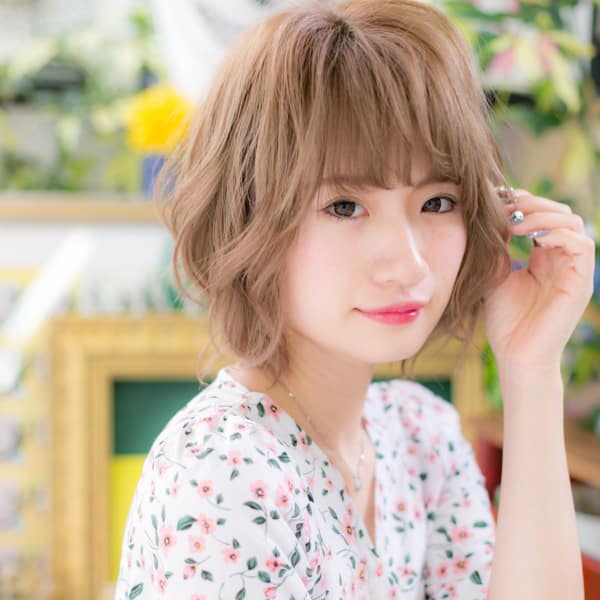 ショートでも◎外国人風ふんわりパーマ