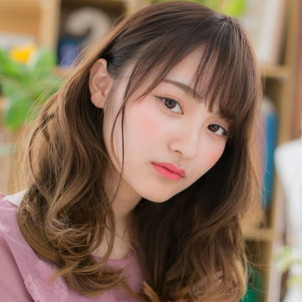 耳かけも◎外国人風♪小顔くびれカール