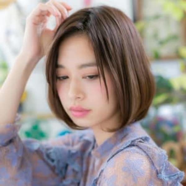 外国人風…チラ見え目元のノーバングstyle