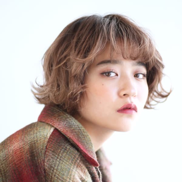 【Dio Toriizaka】warmピンクカラー×ミニボブ|Dio 麻布鳥居坂店