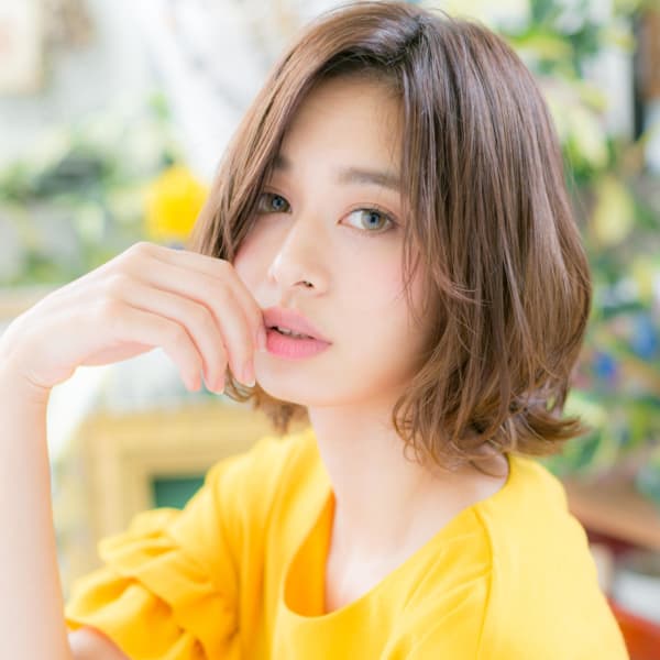 くせ毛風カール＊抜け感大人ボブ エアリーボブ