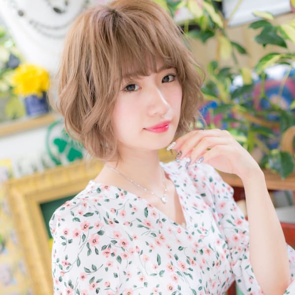 ショートでも◎外国人風ふんわりパーマ