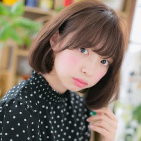 大人かわいいの魔法♪前下がりボブ