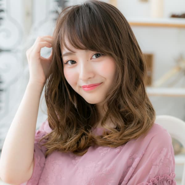 耳かけも◎外国人風♪小顔くびれカール