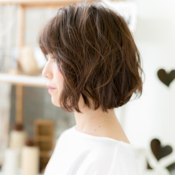 大人かわいい♪前下がりボブ