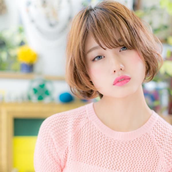 オススメ順 パーマ キュート ボブの髪型 ヘアスタイル 楽天ビューティ