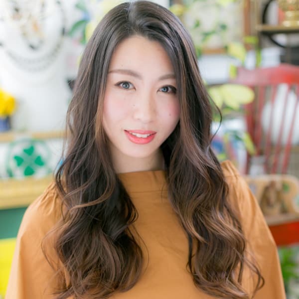 かきあげバングが◎アシンメトリーロング ゆる巻きロング