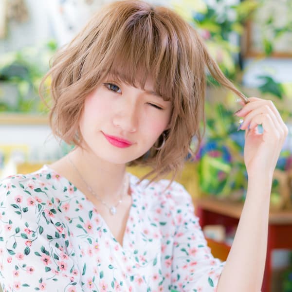 ショートでも◎外国人風ふんわりパーマ