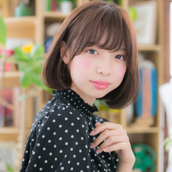 大人かわいいの魔法♪前下がりボブ