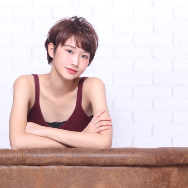 ピンクベージュでかわいさup