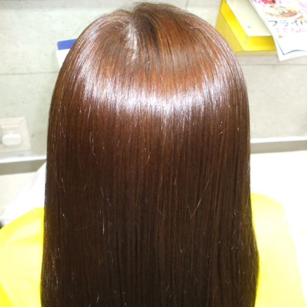 【縮毛矯正】カラーが一緒に出来てツヤサラストレート☆|縮毛矯正専門店 Make's CATTLEYA　メイクスカトレア