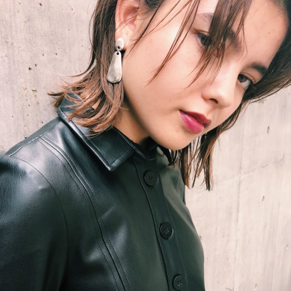 《明治神宮前隠れ家サロンLyon》セミウェット外はねミディ