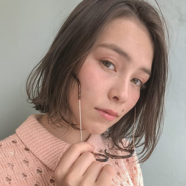 シースルーカラー × レトロボブ|potato 中野