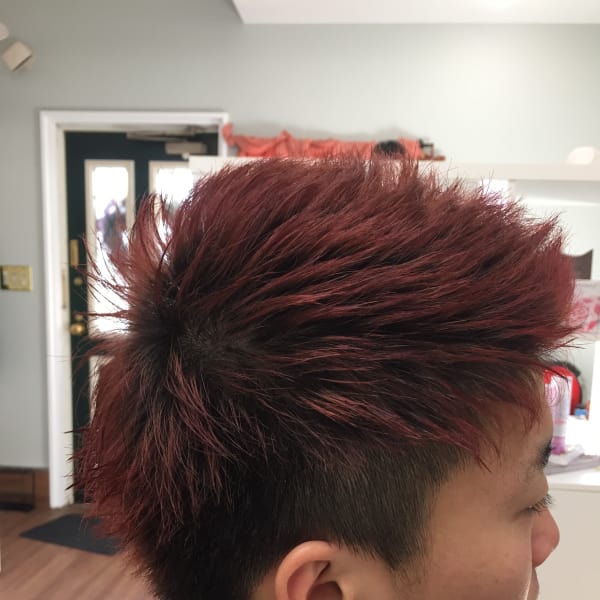 ツーブロック×ショートレイヤー