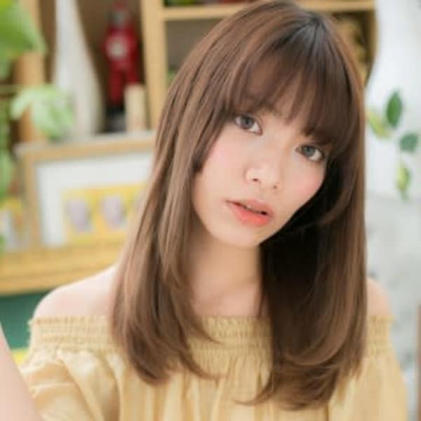 大人かわいい☆ツヤ感小顔ワンカール モテロング