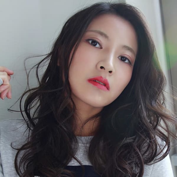 無造作リッジカールアップバングスタイル_3Dカラー|es 西梅田