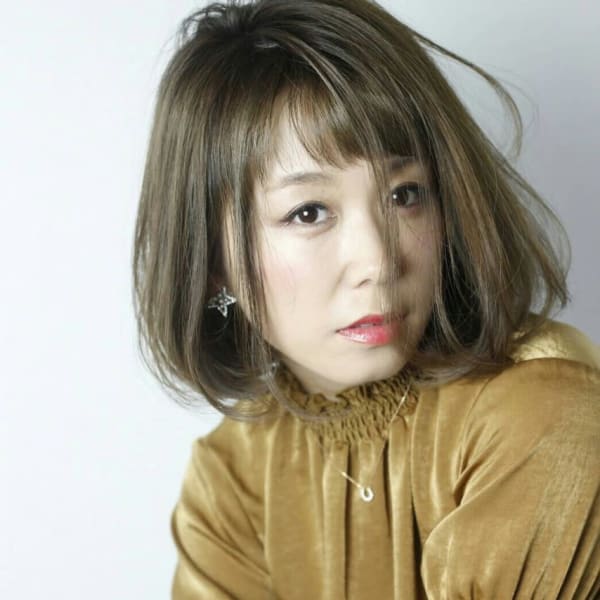 大人かわいい斜めバングなボブディー_ジグザグバング|es 西梅田