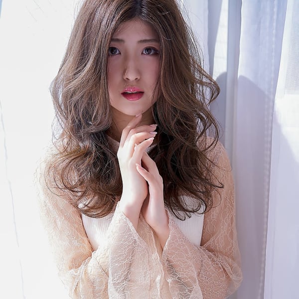 大人かわいいセンターパート_3Dカラー_イルミナカラー